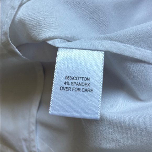 Relativity White Ruffled Sleeveless Button-Front Blouse - Picture 11 of 12